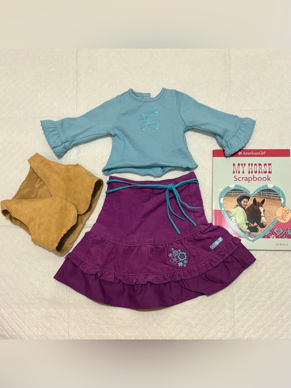 American Girl Doll The Rustic Ranch Outfit Partial Set